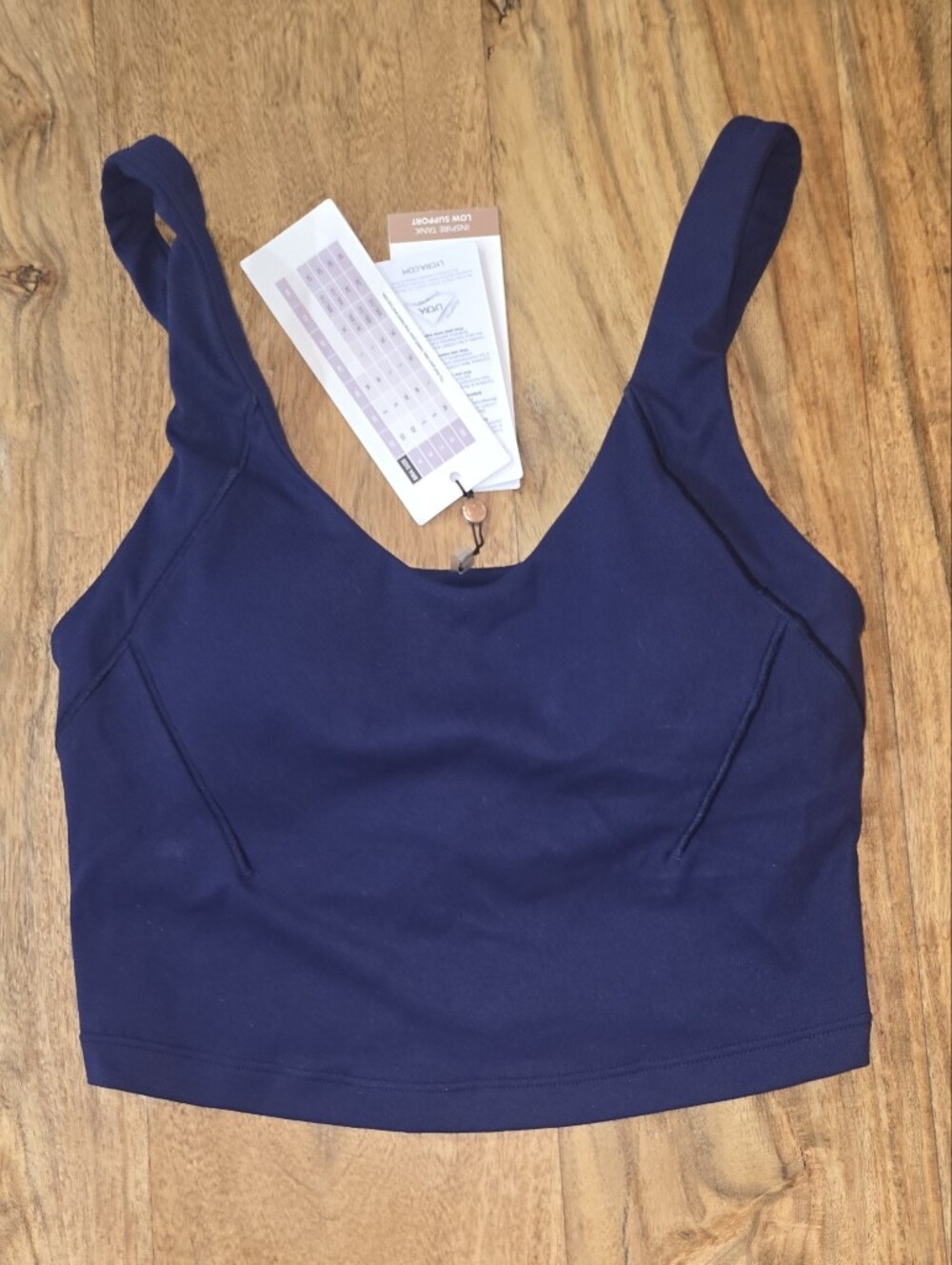 NWT CAlia Inspire Navy Scoop Crop Sports Bra Tank Size: XS